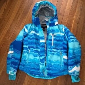 Sunice Girls Blue Wave Waterproof Ski Jacket